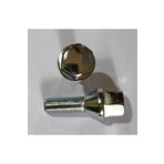 BSR Lastik Market Bijon M12x1.5 (kafa) Aa=17mm Diş boyu 28mm Krom Kaplama, Takım=20 Adet