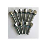 BSR Lastik Market Bijon Takımı Krom Kaplı M14x1.5 - Aa=17mm Diş/Boy=36/62 mm, 10 adet bijon