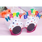 Bsre Happy Birthday Beyaz Fuşya Parti Gözlüğü