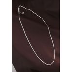 Bsre İnce Çelik İtalyan Zincir Kolye - 60 cm (Gümüş Renk)