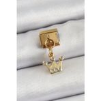 Bsre Sallantılı Kraliçe Tacı Figürlü Gold Renk Nomination Charm (316L Çelik)
