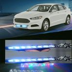 BSSM 2'li Set Rüzgar Enerjisi ile Çalışan Oto Mavi Led Çakar Lamba