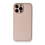 BSSM Coco Deri Silikon Kapak - Pembe iPhone 13 Pro Kılıf
