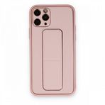 BSSM Coco Deri Standlı Kapak - Pembe iPhone 11 Pro Max Kılıf