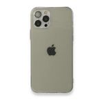 BSSM Fly Lens Silikon - Şeffaf iPhone 12 Pro Kılıf