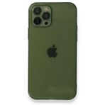BSSM Fly Lens Silikon - Yeşil iPhone 12 Pro Kılıf