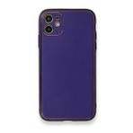 BSSM iPhone 11 Coco Deri Silikon Kapak Mor Kılıf