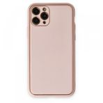 BSSM iPhone 11 Pro Coco Deri Silikon Kapak Pudra Kılıf