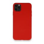 BSSM iPhone 11 Pro Max Nano İçi Kadife Silikon Kırmızı Kılıf
