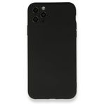 BSSM iPhone 11 Pro Max Nano İçi Kadife Silikon Siyah Kılıf