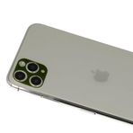 BSSM iPhone 11 Pro Max Rainbow Yeşil Kamera Lens Koruma Camı