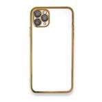 BSSM iPhone 11 Pro Max Razer Lensli Silikon Gold Kılıf