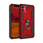 BSSM iPhone 11 Sofya Yüzüklü Silikon Kapak Kırmızı Kılıf