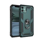 BSSM iPhone 11 Sofya Yüzüklü Silikon Kapak Yeşil Kılıf