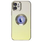 BSSM iPhone 12 Best Silikon Sarı Kılıf