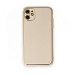 BSSM iPhone 12 Coco Deri Silikon Kapak Gold Kılıf