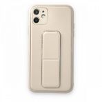 BSSM iPhone 12 Coco Deri Standlı Kapak Beyaz Kılıf