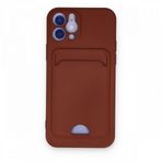 BSSM iPhone 12 Kelvin Kartvizitli Silikon Bordo Kılıf