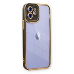BSSM iPhone 12 Liva Lens Silikon Siyah Kılıf