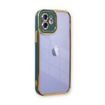 BSSM iPhone 12 Liva Lens Silikon Yeşil Kılıf