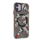 BSSM iPhone 12 Magneticsafe Desenli Kapak Apollo Siyah 3 Kılıf