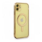 BSSM iPhone 12 Magneticsafe Lazer Silikon Gold Kılıf