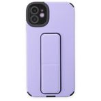 BSSM iPhone 12 Mega Standlı Silikon Lila Kılıf
