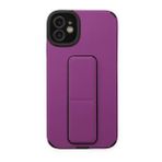 BSSM iPhone 12 Mega Standlı Silikon Mor Kılıf