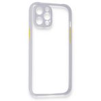 BSSM iPhone 12 Miami Şeffaf Silikon Lila Kılıf