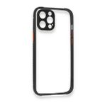 BSSM iPhone 12 Miami Şeffaf Silikon Siyah Kılıf