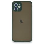 BSSM iPhone 12 Mini Montreal Silikon Kapak Yeşil Kılıf