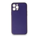BSSM iPhone 12 Pro Coco Deri Silikon Kapak Mor Kılıf
