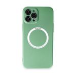 BSSM iPhone 12 Pro Jack Magneticsafe Lens Silikon Yeşil Kılıf