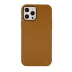 BSSM iPhone 12 Pro Max Asya Deri Silikon Kahverengi Kılıf