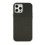 BSSM iPhone 12 Pro Max Asya Deri Silikon Koyu Yeşil Kılıf