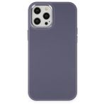 BSSM iPhone 12 Pro Max Asya Deri Silikon Mor Kılıf