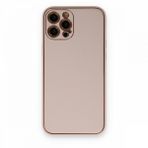 BSSM iPhone 12 Pro Max Coco Deri Silikon Kapak Pudra Kılıf