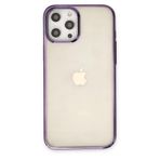 BSSM iPhone 12 Pro Max Element Silikon Mor Renkli Kılıf