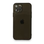 BSSM iPhone 12 Pro Max Fly Lens Silikon Siyah Kılıf