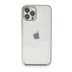 BSSM iPhone 12 Pro Max Razer Lensli Silikon - Gümüş Kılıf