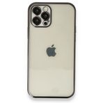 BSSM iPhone 12 Pro Max Razer Lensli Silikon Siyah Kılıf