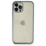 BSSM iPhone 12 Pro Razer Lensli Silikon Mavi Kılıf