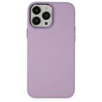 BSSM iPhone 13 Asya Deri Silikon Lila Kılıf