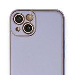 BSSM iPhone 13 Coco Deri Silikon Kapak Açık Lila Kılıf