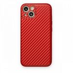 BSSM iPhone 13 Coco Karbon Silikon Kırmızı Kılıf