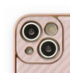 BSSM iPhone 13 Coco Karbon Silikon Pembe Kılıf