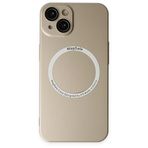 BSSM iPhone 13 Jack Magneticsafe Lens Silikon Gold Kılıf