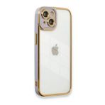 BSSM iPhone 13 Liva Lens Silikon Lila Kılıf