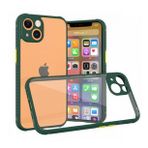 BSSM iPhone 13 Mini Miami Şeffaf Silikon Koyu Yeşil Kılıf