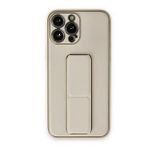 BSSM iPhone 13 Pro Coco Beyaz Deri Standlı Kapak Kılıf